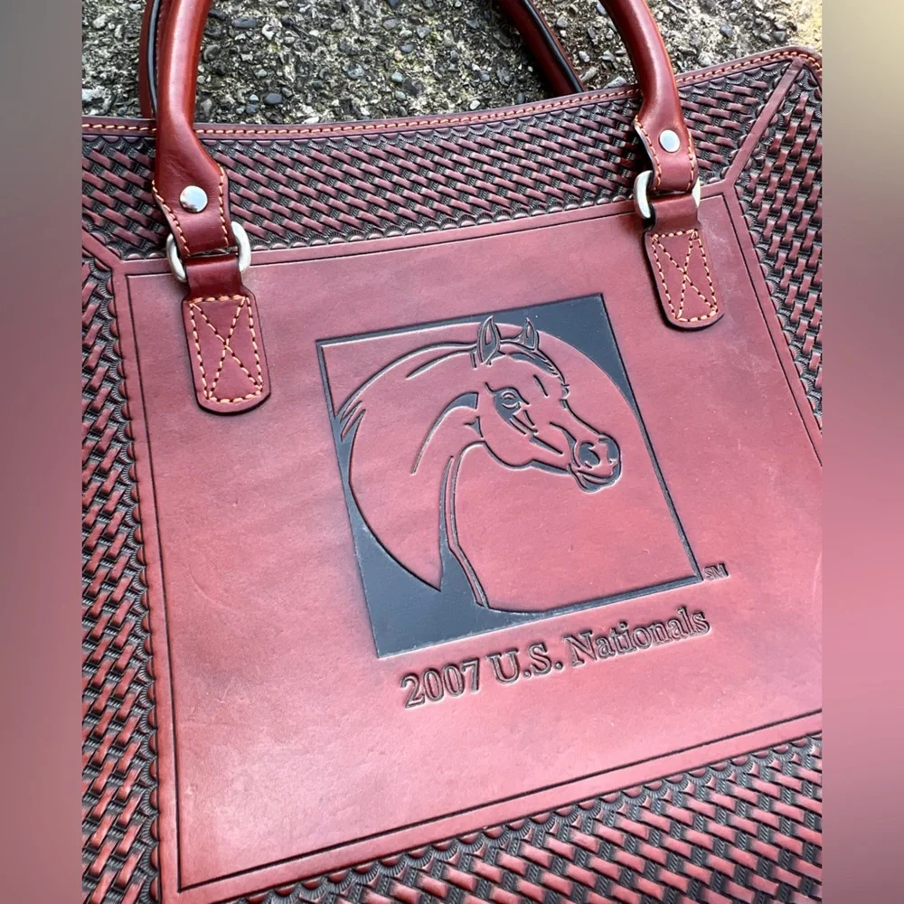 Elegant Brown Leather Briefcase